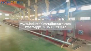 대형 가스 연소식 메쉬 벨트 퍼니스 – 스테인레스 스틸 튜브의 효율적인 열처리