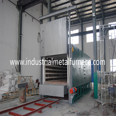 품질  Industrial 1050 Degree C Electrical Resistance Trolley Car Bottom Steel Plate Heating Furnace for Foriging 공장