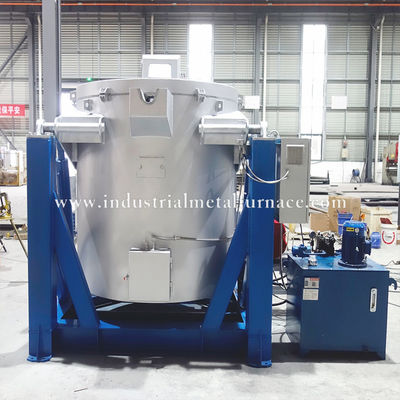 주문 800kg High-Efficiency Natural Gas Industrial Aluminum Melting Furnace with Hydraulic System and 850°C Capacity online manufacture