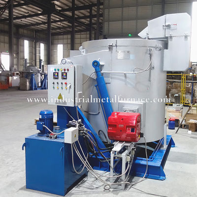 주문 Oil Fired 500KG Tin Melting Furnace with Graphite Crucible for Industrial Applications online manufacture