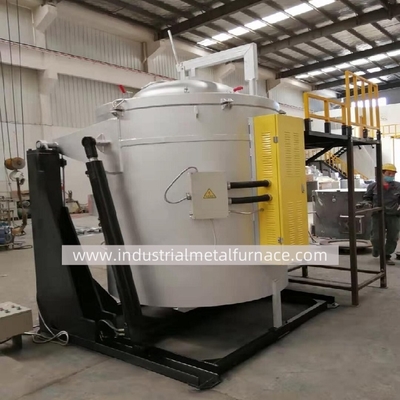 주문 600kg Electrical Resistance Tin Melting Furnace 16KW Hydraulic Tilting online manufacture