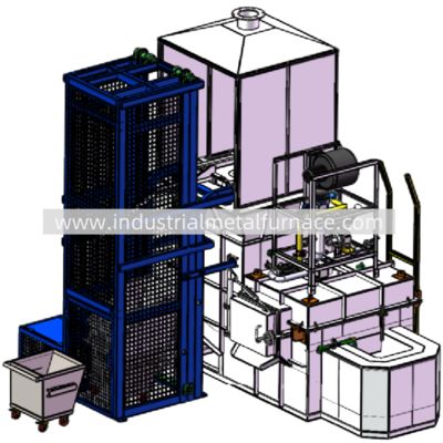 주문 5000 KG/H Natural Gas Continuous Industrial Aluminum Melting Furnace online manufacture
