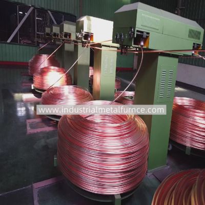 주문 2000T per Year 8-20mm Copper Rod Upward Continuous Casting Machine Line online manufacture