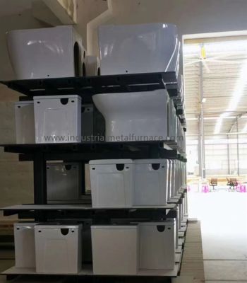 주문 1300℃ 및 4000 × 2000 × 2000 mm 챔버를 갖춘 세라믹 제품 열처리를 위한 천연 가스 보그 하스 퍼니스 online manufacture