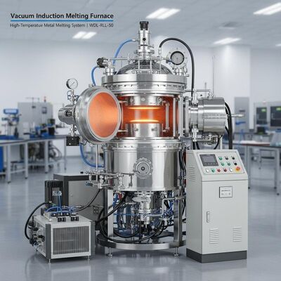 주문 진공 인덕션 녹기 오븐 고온 금속 녹기 시스템 WDL-RLL-50 온라인 제조