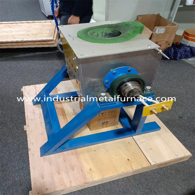 고로를 녹이는 고로 도가니 타입 2000 Deg 스테인레스 강을 기울이는 25KW 5KG 금속 도입