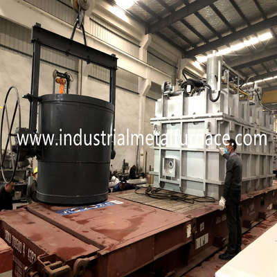 350 킬로그램 18KW 알루미늄 유지로 오토메틱 일렉트릭 수직 국자 예열기 CE